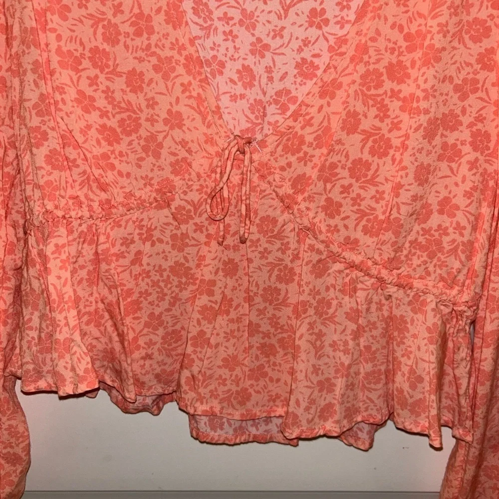 Billabong Coral Floral Blouse - Picture 2 of 5